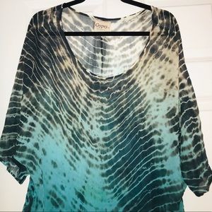 Gypsy Tie Dye Silk Top